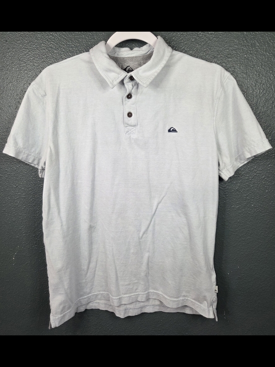 Quiksilver Other - Quiksilver Men's Light Blue Polo Shirt with Button Placket